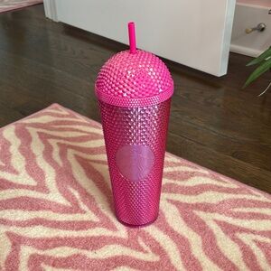 Starbucks Hot Pink Textured Tumbler with Straw